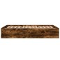 vidaXL Bettgestell Räuchereiche 120x200 cm Holzwerkstoff vidaXL Bettgestell Räuchereiche 120x200 cm Holzwerkstoff