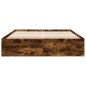 vidaXL Bettgestell Räuchereiche 160x200 cm Holzwerkstoff vidaXL Bettgestell Räuchereiche 160x200 cm Holzwerkstoff