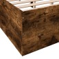 vidaXL Bettgestell Räuchereiche 160x200 cm Holzwerkstoff vidaXL Bettgestell Räuchereiche 160x200 cm Holzwerkstoff