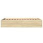vidaXL Bettgestell Sonoma-Eiche 120x190 cm Holzwerkstoff vidaXL Bettgestell Sonoma-Eiche 120x190 cm Holzwerkstoff