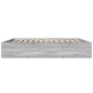vidaXL Bettgestell Grau Sonoma 180x200 cm Holzwerkstoff vidaXL Bettgestell Grau Sonoma 180x200 cm Holzwerkstoff
