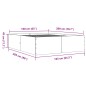 vidaXL Bettgestell Räuchereiche 160x200 cm Holzwerkstoff vidaXL Bettgestell Räuchereiche 160x200 cm Holzwerkstoff