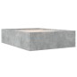vidaXL Bettgestell Betongrau 135x190 cm Holzwerkstoff vidaXL Bettgestell Betongrau 135x190 cm Holzwerkstoff