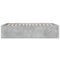 vidaXL Bettgestell Betongrau 135x190 cm Holzwerkstoff vidaXL Bettgestell Betongrau 135x190 cm Holzwerkstoff
