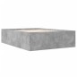 vidaXL Bettgestell Betongrau 135x190 cm Holzwerkstoff vidaXL Bettgestell Betongrau 135x190 cm Holzwerkstoff