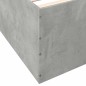 vidaXL Bettgestell Betongrau 135x190 cm Holzwerkstoff vidaXL Bettgestell Betongrau 135x190 cm Holzwerkstoff