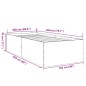 vidaXL Bettgestell Weiß 100x200 cm Holzwerkstoff vidaXL Bettgestell Weiß 100x200 cm Holzwerkstoff
