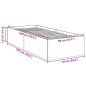 vidaXL Bettgestell Räuchereiche 90x190 cm Holzwerkstoff vidaXL Bettgestell Räuchereiche 90x190 cm Holzwerkstoff