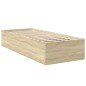 vidaXL Bettgestell Sonoma-Eiche 90x190 cm Holzwerkstoff vidaXL Bettgestell Sonoma-Eiche 90x190 cm Holzwerkstoff