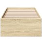 vidaXL Bettgestell Sonoma-Eiche 90x190 cm Holzwerkstoff vidaXL Bettgestell Sonoma-Eiche 90x190 cm Holzwerkstoff
