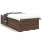 vidaXL Bettgestell Braun Eichen-Optik 100x200 cm Holzwerkstoff vidaXL Bettgestell Braun Eichen-Optik 100x200 cm Holzwerkstoff