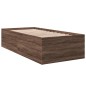 vidaXL Bettgestell Braun Eichen-Optik 100x200 cm Holzwerkstoff vidaXL Bettgestell Braun Eichen-Optik 100x200 cm Holzwerkstoff