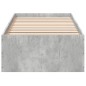 vidaXL Bettgestell Betongrau 90x200 cm Holzwerkstoff vidaXL Bettgestell Betongrau 90x200 cm Holzwerkstoff