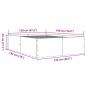 vidaXL Bettgestell Weiß 120x190 cm Holzwerkstoff vidaXL Bettgestell Weiß 120x190 cm Holzwerkstoff