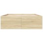 vidaXL Bettgestell Sonoma-Eiche 120x190 cm Holzwerkstoff vidaXL Bettgestell Sonoma-Eiche 120x190 cm Holzwerkstoff