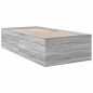 vidaXL Bettgestell Grau Sonoma 90x200 cm Holzwerkstoff vidaXL Bettgestell Grau Sonoma 90x200 cm Holzwerkstoff