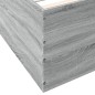 vidaXL Bettgestell Grau Sonoma 90x200 cm Holzwerkstoff vidaXL Bettgestell Grau Sonoma 90x200 cm Holzwerkstoff