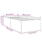 vidaXL Bettgestell Grau Sonoma 90x200 cm Holzwerkstoff vidaXL Bettgestell Grau Sonoma 90x200 cm Holzwerkstoff