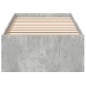 vidaXL Bettgestell Betongrau 100x200 cm Holzwerkstoff vidaXL Bettgestell Betongrau 100x200 cm Holzwerkstoff