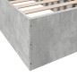 vidaXL Bettgestell Betongrau 100x200 cm Holzwerkstoff vidaXL Bettgestell Betongrau 100x200 cm Holzwerkstoff