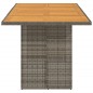 vidaXL Gartentisch mit Akazienholz-Platte Grau 190x80x75cm Poly Rattan vidaXL Gartentisch mit Akazienholz-Platte Grau 190x80x75cm Poly Rattan