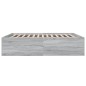 vidaXL Bettgestell Grau Sonoma 180x200 cm Holzwerkstoff vidaXL Bettgestell Grau Sonoma 180x200 cm Holzwerkstoff