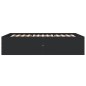 vidaXL Bettgestell Schwarz 140x200 cm Holzwerkstoff vidaXL Bettgestell Schwarz 140x200 cm Holzwerkstoff