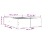 vidaXL Bettgestell Schwarz 140x200 cm Holzwerkstoff vidaXL Bettgestell Schwarz 140x200 cm Holzwerkstoff