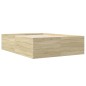 vidaXL Bettgestell Sonoma-Eiche 120x200 cm Holzwerkstoff vidaXL Bettgestell Sonoma-Eiche 120x200 cm Holzwerkstoff