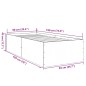 vidaXL Bettgestell Weiß 90x190 cm Holzwerkstoff vidaXL Bettgestell Weiß 90x190 cm Holzwerkstoff