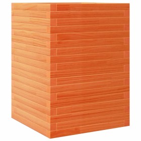 vidaXL Pflanzkübel Wachsbraun 50x50x68,5 cm Massivholz Kiefer