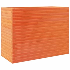 vidaXL Pflanzkübel Wachsbraun 90x40x68,5 cm Massivholz Kiefer