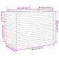 vidaXL Pflanzkübel 90x60x68,5 cm Massivholz Douglasie vidaXL Pflanzkübel 90x60x68,5 cm Massivholz Douglasie