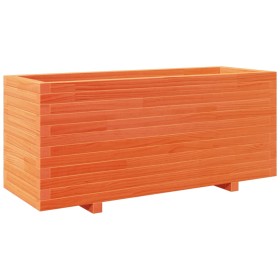 vidaXL Pflanzkübel Wachsbraun 110x40x49,5 cm Massivholz Kiefer