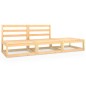 3-tlg. Garten-Lounge-Set Kiefer Massivholz 3-tlg. Garten-Lounge-Set Kiefer Massivholz