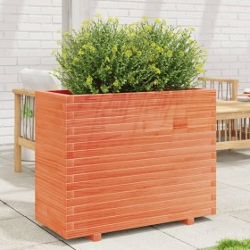 vidaXL Pflanzkübel Wachsbraun 90x40x72,5 cm Massivholz Kiefer