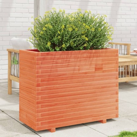 vidaXL Pflanzkübel Wachsbraun 90x40x72,5 cm Massivholz Kiefer