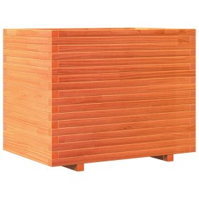 vidaXL Pflanzkübel Wachsbraun 90x60x72,5 cm Massivholz Kiefer