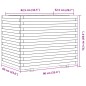 vidaXL Pflanzkübel Wachsbraun 90x60x72,5 cm Massivholz Kiefer vidaXL Pflanzkübel Wachsbraun 90x60x72,5 cm Massivholz Kiefer