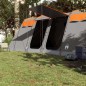 vidaXL Tunnel-Familienzelt 8 Personen Grau und Orange Wasserdicht vidaXL Tunnel-Familienzelt 8 Personen Grau und Orange Wasserdicht