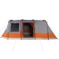 vidaXL Tunnelzelt 4 Personen Grau und Orange Wasserdicht vidaXL Tunnelzelt 4 Personen Grau und Orange Wasserdicht