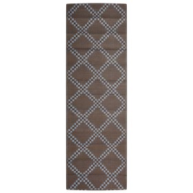 vidaXL Outdoor-Teppich Braun 80x250 cm PP