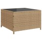 vidaXL Gartensofa in L-Form mit Tisch und Kissen Beige Poly Rattan vidaXL Gartensofa in L-Form mit Tisch und Kissen Beige Poly Rattan