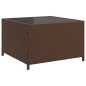 vidaXL Gartensofa in L-Form mit Tisch und Kissen Braun Poly Rattan vidaXL Gartensofa in L-Form mit Tisch und Kissen Braun Poly Rattan