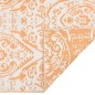 vidaXL Outdoor-Teppich Orange und Weiß 80x250 cm PP vidaXL Outdoor-Teppich Orange und Weiß 80x250 cm PP