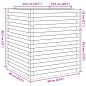 vidaXL Pflanzkübel Weiß 60x60x68,5 cm Massivholz Kiefer vidaXL Pflanzkübel Weiß 60x60x68,5 cm Massivholz Kiefer