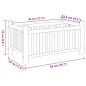 vidaXL Pflanzkübel 50x30x25 cm Bambus vidaXL Pflanzkübel 50x30x25 cm Bambus