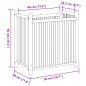 vidaXL Pflanzkübel 50x30x50 cm Bambus vidaXL Pflanzkübel 50x30x50 cm Bambus