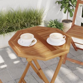 vidaXL Tischplatte 50x50x2,5 cm Achteckig Massivholz Teak