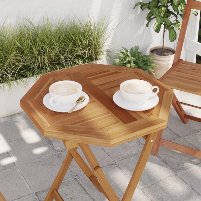 vidaXL Tischplatte 50x50x2,5 cm Achteckig Massivholz Teak vidaXL Tischplatte 50x50x2,5 cm Achteckig Massivholz Teak